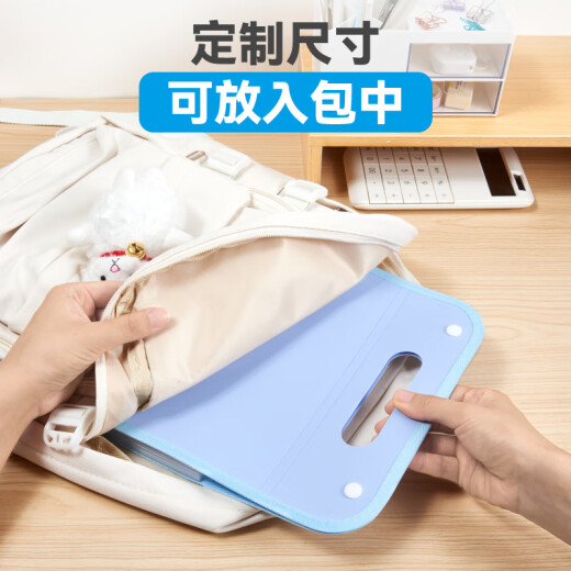 DSB (Disby) test paper storage bag folder organ folder test paper folder file bag test paper storage book multi-layer vertical blue 13-layer SNS-A01