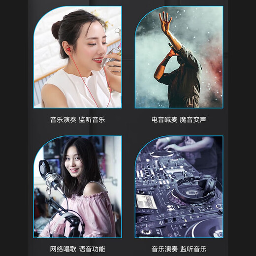 ICON U Solo live sound card live broadcast equipment microphone k song shouting Mai live computer external sound card [one to one fine adjustment] sound card + Desheng PC-K600 [Give 3 fine adjustment effects]