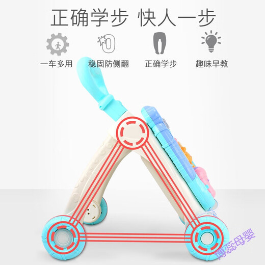 Kairuishi Baby Walker Trolley Anti-girando caminante caminante juguete de bebé 6-18 meses versión de estrella [recargable] aumento de peso de agua polvo de agua