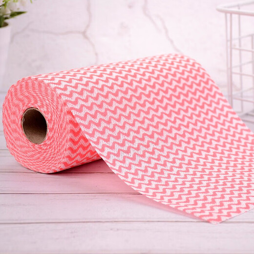 Qingyou disposable lazy rag not easy to stain kitchen paper wet and dry non-woven housekeeping cleaning dishcloth 3 rolls