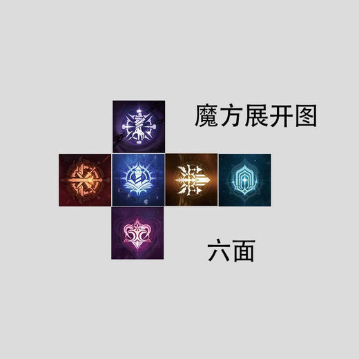 Maoxinou's Mysterious Lord's peripheral fan third-level puzzle Rubik's Cube Student Creative Toy Figure High-value Unzip Gift Male D1477 Third-level Magic Cube