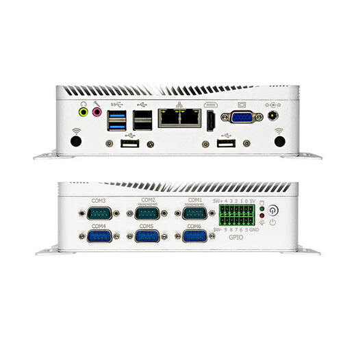 VMLINK Bingchuang Fanless Embedded Industrial Control Machine Multi-serial Port Multi-network High-performance Mini Host Computer EPC-6004 I3-6167U/4G/128G/12V