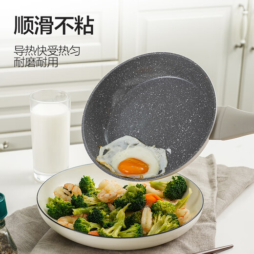 Verriegelungsschloss (Verriegelung/Verriegelung) Babypahrungsfutter Pfanne Bratpfung flacher Boden Nicht-Schicht-Pfanne Baby Frühstück gebratene Eierpfannkuchen-Induktion Kocher Universal 20 cm