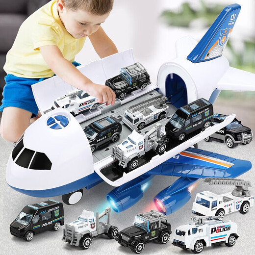 Baolexing children's toys 3-6 years old large size can tell stories airplane simulation passenger plane car model boy birthday gift