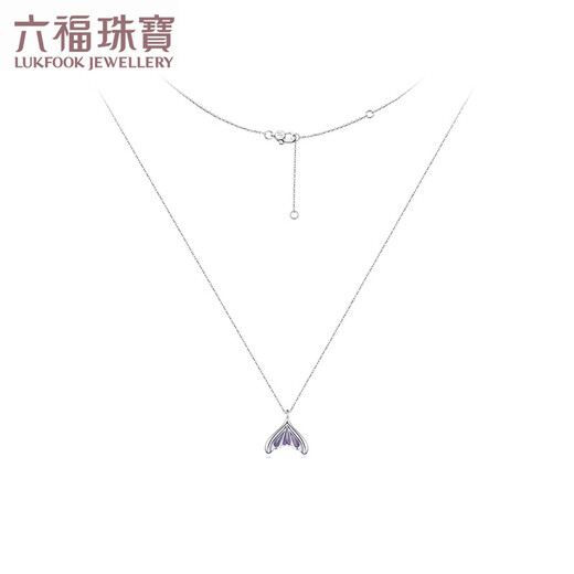 Lukfook Jewelry Platinum 950 fishtail gilt platinum necklace set Price GJPTBN0003 3.24 grams (including labor cost 567 yuan)
