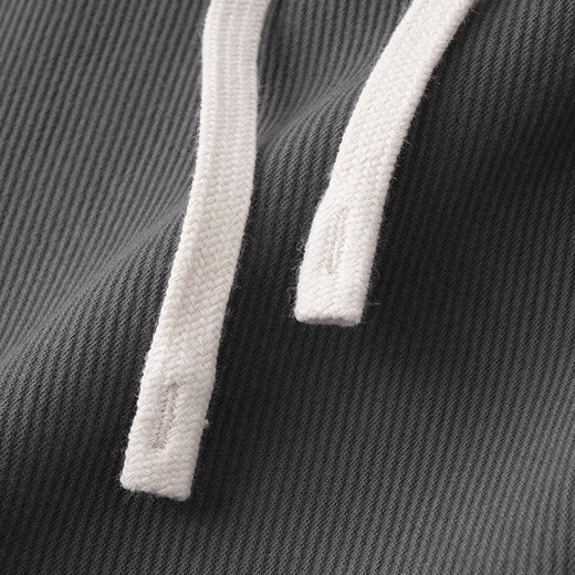 ROMON light luxury 350g twill guard loose autumn and winter drape sports casual trousers for men simple solid color drawstring elastic waist black straight S 165-100-120Jin Jin equals 0.5 kg