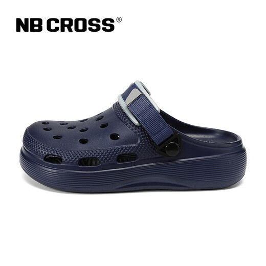 
NB CROSS2025 new non-slip thick-soled beach hole shoes men's sports wading casual sandals 677 dark blue 42