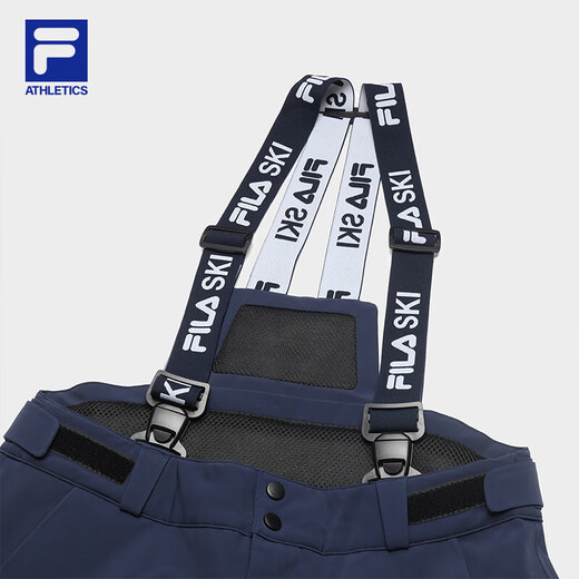 斐乐（FILA）官方男士运动裤基础简约运动背带裤 RD宝蓝-NV M 170/80A