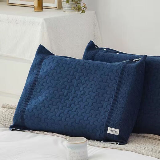 Silu Cloud pillow cover buckle anti-slip sweat-absorbent breathable gauze adult latex pillowcase simple magic pillow cover with words