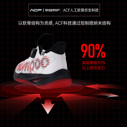 Xunfeng (Kumpoo) Badminton-Schuhe, Houyi Pro-Männer und Frauen professionelle Sportschuhe, rotierende Knöpfe, atmungsaktive, nicht gleitende, schockabsorbierende, Begasung, Federschuhe, houyi pro-weiße und rot-kh-g826s-rotierende Schnalle 40 (255 mm) (255 mm) (255 mm)