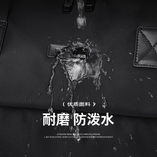 POLO golf clothing bag, men's nylon golf bag, golf clothing bag, portable golf bag black, independent shoe compartment