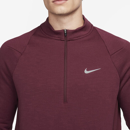 Nike (Nike) Sitio web oficial Camiseta de manga larga Spring Spring Spring Sportswear Running Fitness Stand Collar Top FB8565-681 Dark Red XL