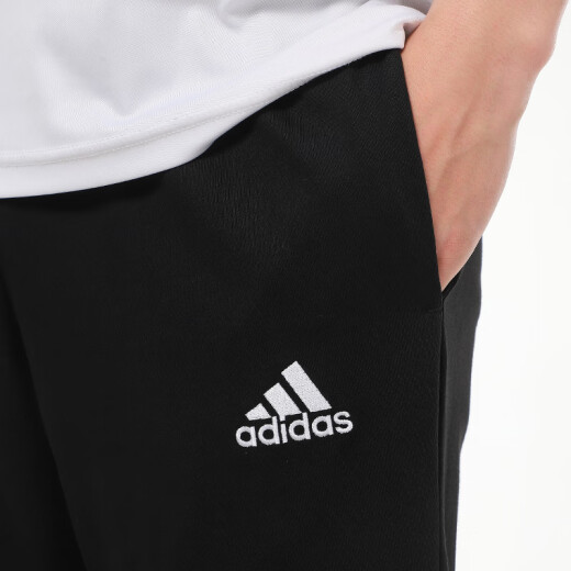 Adidas (adidas) official men's sports suit 24 summer new casual small label short-sleeved T-shirt, cuffed trousers two-piece set T-shirt + cuffed trousers M/175