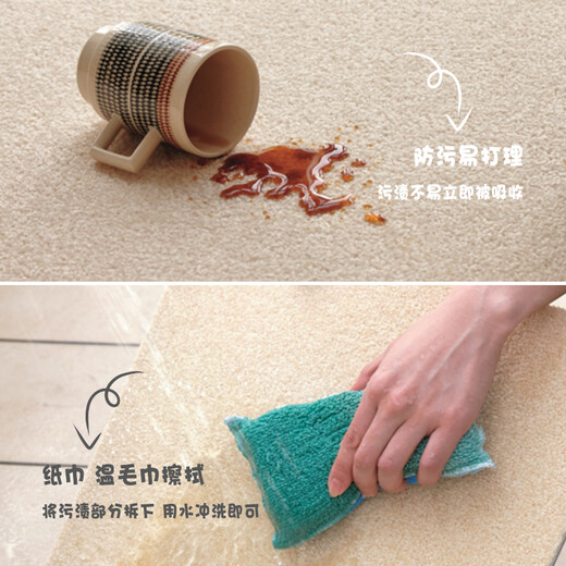 Toli Japanese Tori Carpet Carpet Sala Ins Bedroom Anti-Slip Auto-Prime sin rastro sin pegamento de 1 cm de espesor 40*40 cm AK3568 40cm*40 cm