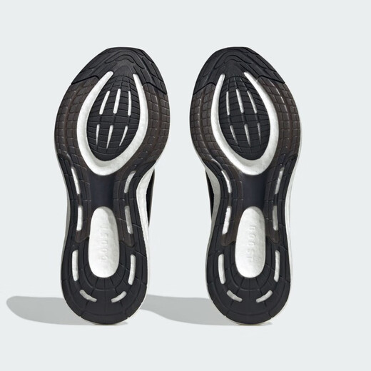Adidas Herrenschuhe Frühling und Herbst Neue PureBoost23 Laufschuhe schockabsorbierende Masche atmungsaktive Sportschuhe IF4839 Schwarz und Weiß 40,5 (250 mm)