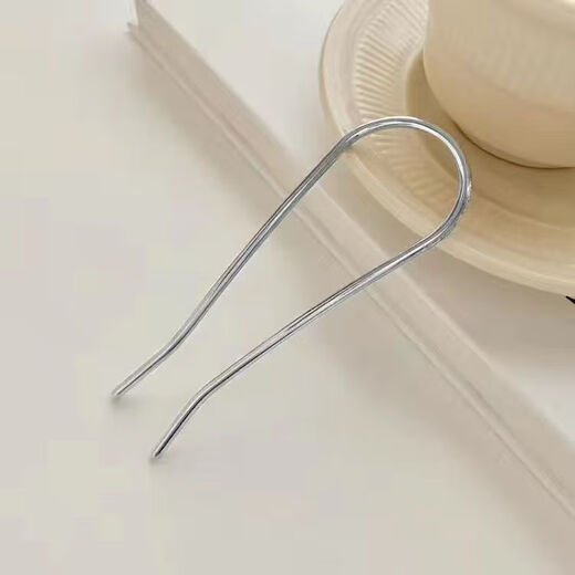 Qindu minimalist personality temperament metal U-shaped hair accessories niche high-end adult hairpin hairpin women matte gold glossy gold
