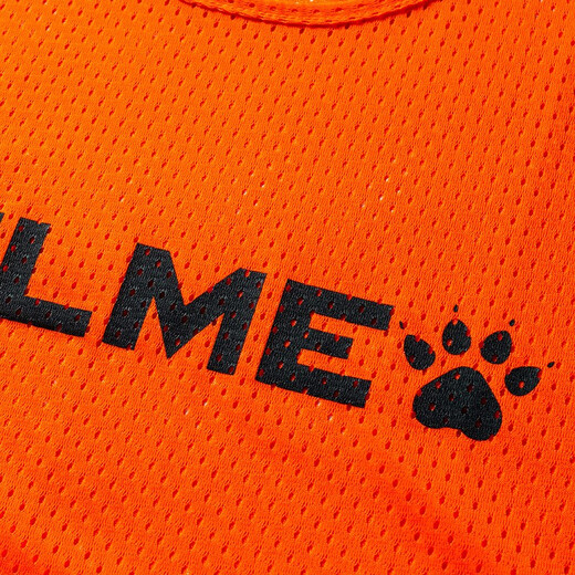 
KELME / Karme football training vest against the suit basketball mesh breathable thin vest student custom team vest fluorescent orange black (140)
