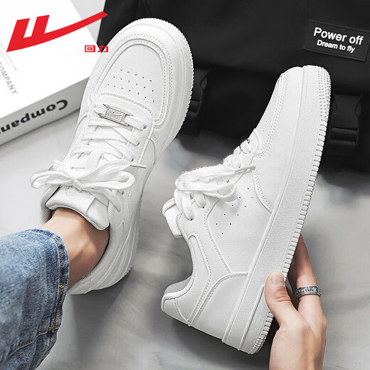 Pull back official white shoes men's shoes autumn sneakers men's Air Force One sports and leisure shoes men white 42