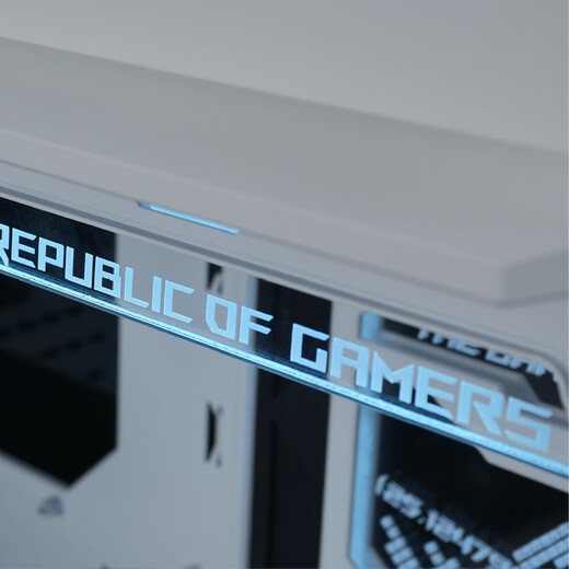 ZZJMOD华硕ROG GR701创世神翻毛皮 ZZJMOD镜面发光灯板定制 ARGB神光同步镜面灯板 MOD GR701创世神灯板（白色镜面版）