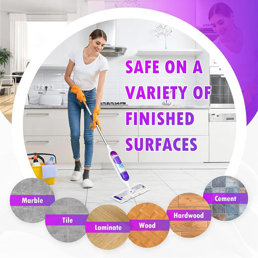 SWIFFER imported from the United States SWIFFER PowerMop pads 5X powerful electric water spray mop set and replacement 5X powerful electric mop with 10 dry wipes 2 detergent--5X mop