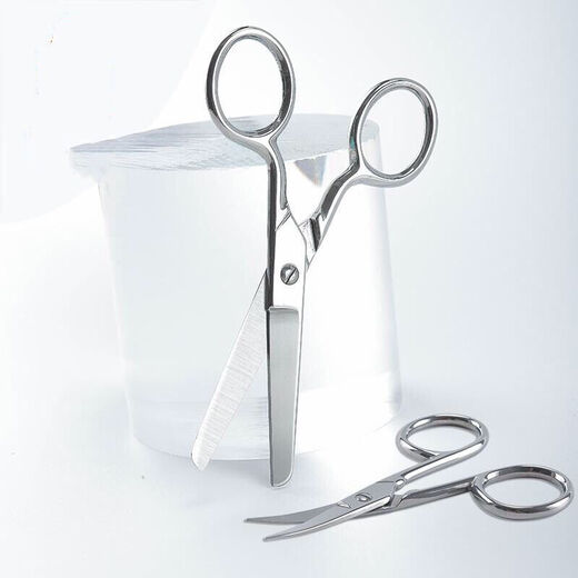 Henlu scissors household stainless steel strong scissors tailor cutting cloth cutting thread cutting paper cutting office cross stitch kitchen scissors multi-purpose round head