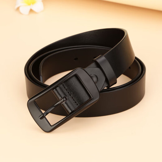Niu Dangjia leather belt for women, cowhide belt for women, simple and versatile, denim casual and fashionable belt gift box 5293