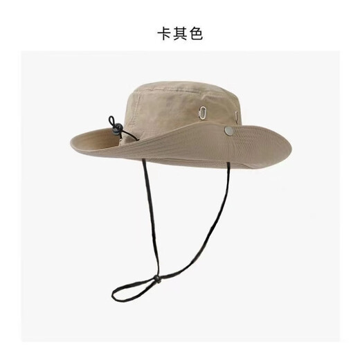 Yansitai Mountaineering Hat Men's and Women's Fisherman Hat Sun Hat Sun Protection Hat Outdoor Quick-Drying Sun Hat Western Cowboy Hat Mountaineering Equipment Black (Unisex) [Bendable brim/Waterproof and quick-drying breathable]