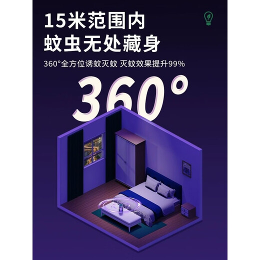 Jia Xiaoyou Black Technology Mosquito Magic Mosquito Killing Lamp Plug-in Mini Indoor Electronic Suction Capture Mosquito Killing Trap and Fly Control Green-Plug-in Model Mosquito Trap + Temperature Imitation + Mosquito Killing Rate