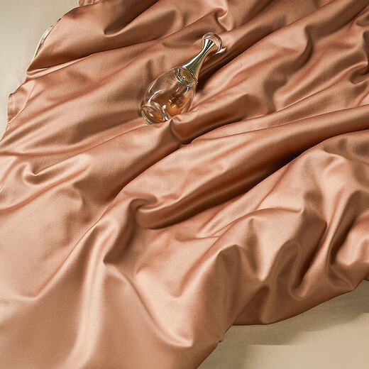 Duo Love the four-piece set of bed 100 light luxury cotton sheets and quilt covers four-piece set of 1.8 bed 229*230cm orange
