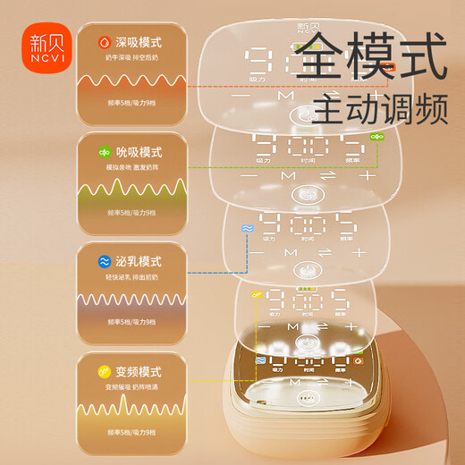 
Xinbei Breast Pump Automatic FM Electric Breast Pump Double-sided FM Breast Pump Large and Painless 8130