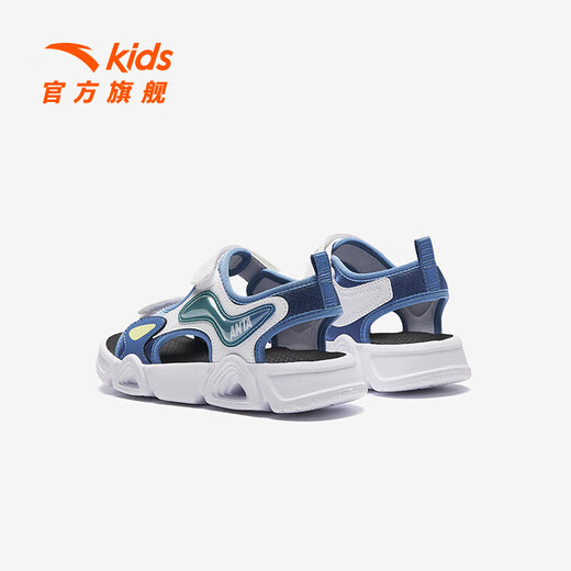 ANTA children's sandals for boys 2026 summer new open-toe soft sole breathable sports comfortable bubble beach shoes era blue/Anta white-1 31