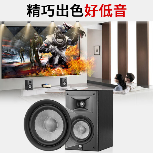 
Tianyi (Winner) Tongdi S6 Hi-Fi Passive HIFI Bookshelf Speaker Passive Professional Fever Bookshelf Speaker Wooden Box Living Room Home Amplifier Speaker Tongdi S6+Nopshen 30D Gas Machine