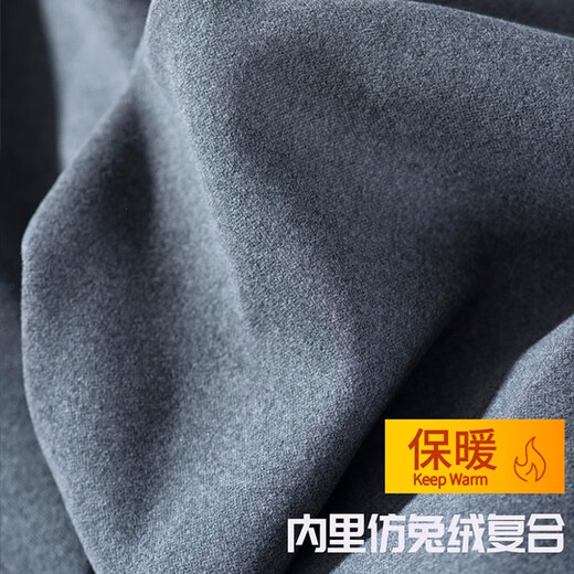 Langsha sweatpants for men and women in autumn and winter plus velvet casual straight sweatpants 2022 new fashion windproof pants for women - black (thin velvet) XXXL