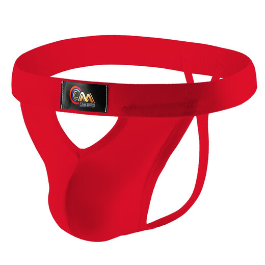 Long Night Men's Underwear Thong Gay Rainbow Belt Sexy Gay Front Hollow Y-shaped Large Pouch Single Butt Red M73-80CM