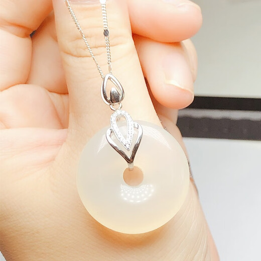 18k gold plated pendant, universal buckle, gold safe buckle clip, jade jade buckle necklace with white gold