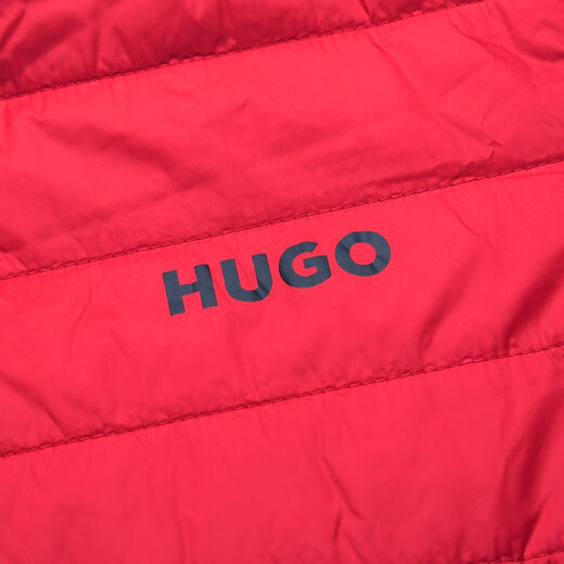 Hugo Boss (Hugo Boss) Herren -Hugo -Serie Slim Dünne Baumwolljacke Top Jacke Herren Boss Herrenkleidung 50468719 693 Red Logo Muster s