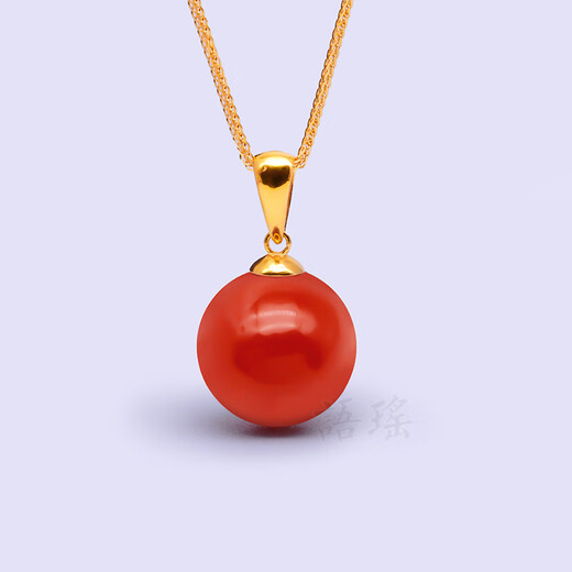 Yuyao 18k gold buckle head large pearl accessories pendant thickened version beeswax half hole round bead empty support DIY gold support thick gold regular version - thickened - half hole buckle head - 18k gold