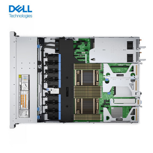 戴尔（DELL）PowerEdge R450 机架式服务器主机 ERP数据共享虚拟化存储1U双路主机 2颗银牌4314 32核64线程 2.4G 128G丨2块480G+2块2T丨H755