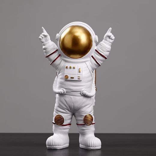 Baiyuan Astronaut ornaments cute model small spaceman home living room desktop decoration ornaments birthday gift starry sky blue four-piece set