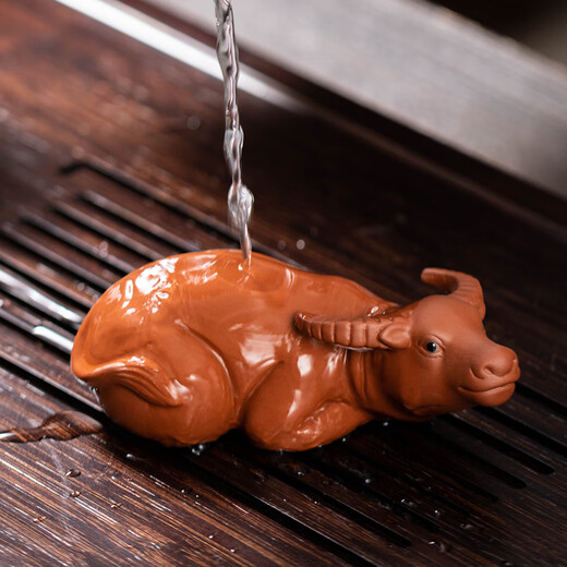 Porcelain Brand Tea Set (cipaiming teaset) Porcelain Brand Tea Purple Clay Tea Pet Ornaments Kung Fu Tea Set Accessories Car Ornaments Tea Ceremony Tea Toys Can Be Raised Purple Clay <Niu Yun> Purple Clay Tea Pet