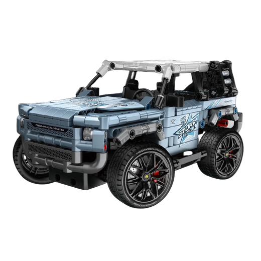 Children's building blocks RC remote control off-road vehicle building blocks Land Rover Defender assembly model toy boy birthday gift random Guka sticker D