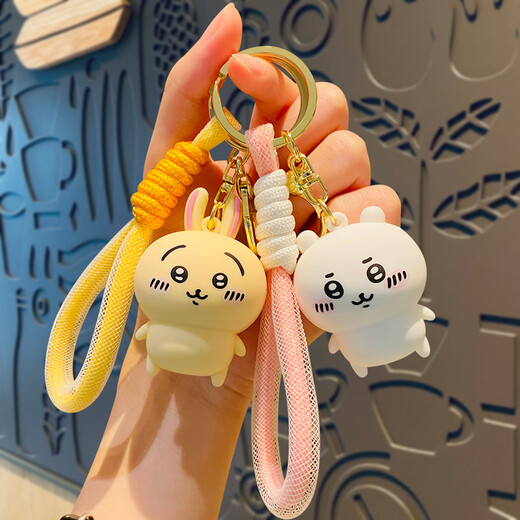MANMIAO吉伊卡哇可爱创意钥匙扣女精致背书包挂件玩偶卡通乌萨奇小八挂件 吉伊卡哇挂件【乌萨奇】礼盒礼袋 精品