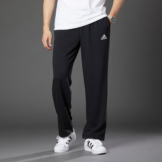 阿迪达斯 （adidas） 男裤 春季新款休闲运动裤时尚卫裤跑步长裤EI5593 GK9273【毛圈|直筒】 L