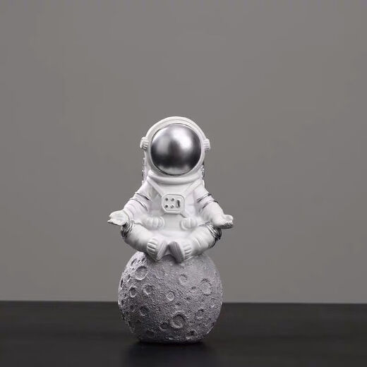 Baiyuan Astronaut ornaments cute model small spaceman home living room desktop decoration ornaments birthday gift starry sky blue four-piece set