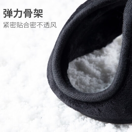 Pagali earmuffs earmuffs earmuffs antifreeze earbags plush earmuffs men's back-worn warm earmuffs women's thickened large adult winter earmuffs women's black one size