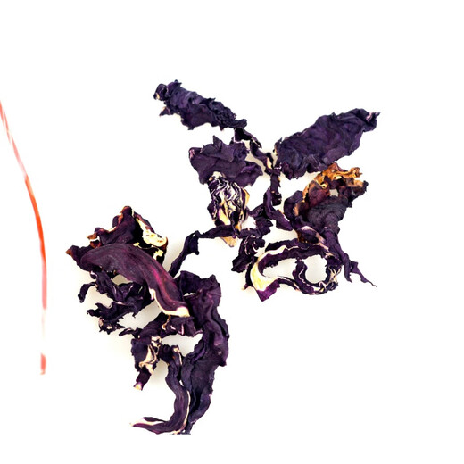 A complete set of materials for self-made acid-base indicators. Experiment for junior high school students. The color changes to red and green. Purple cabbage