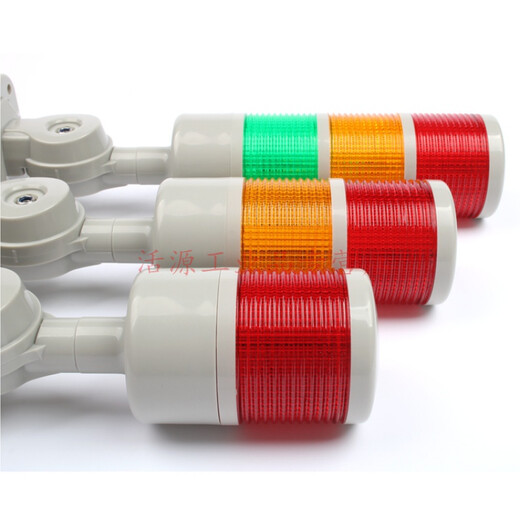 Warning light LED waterproof three-color flash machine indicator light alarm with signal beacon multi-layer 24V220V single color (green) always on 24V single color