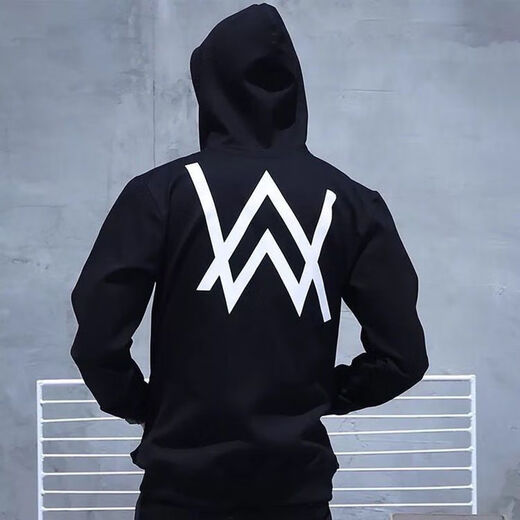 Ji Mi Alan Walker alanwalker комплект из трех предметов Jiahao в одном стиле DJ модная осенне-зимняя мужская красивая толстовка с капюшоном зимняя толстовка Jiahao в том же стиле - черный плюс бархат L 100-115Jin Jin равен 0,5 кг