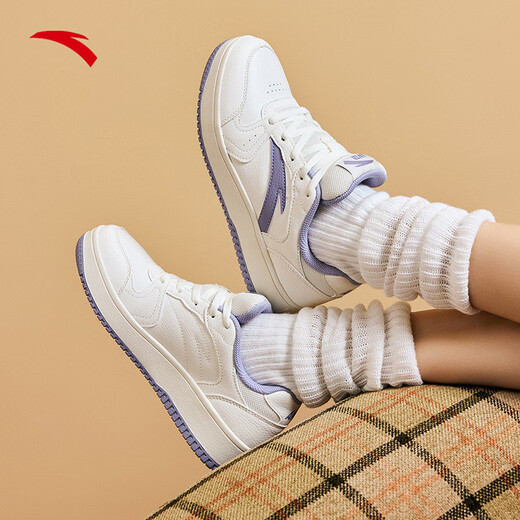 Anta first year board shoes women's shoes summer white shoes student thick sole retro trend men and women same style height-enhancing sports casual shoes
