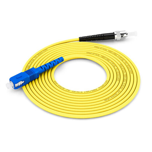 Haile Telecommunications Grade Faser-Optik-Jumper ST-FC-SC (UPC) 10 Gigabit Single-Mode Single-Core OS2 9/125 Kleiderbügel zum runden Kopf zum großen Quadrat-Kopftransceiver-Heckfaser-Optik-Jumper-Faser (ST-SC) St.-SC St-SC zum SC-großen quadratischen Kopf 3 Meter 3 Meter
